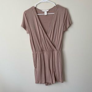 H&M Basics Romper with Pockets in Blush NWOT
